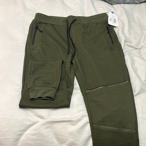 Brand new green textured jogger sweatpants